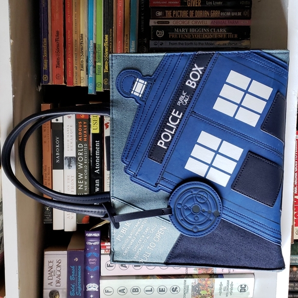 Loungefly Handbags - Loungefly Doctor Who Denim Tote Purse Tardis